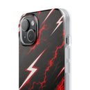 Phone Case — Red Lightning Bolt Storm Flexi Case