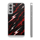 Phone Case — Red Lightning Bolt Storm Flexi Case