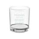 Engraved Whiskey Glass 10.5oz — "Mama of the Birthday Dude" Novelty Rocks Glass, Gift for Birthday Celebrations