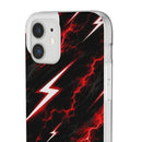 Phone Case — Red Lightning Bolt Storm Flexi Case