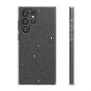 Dove Pattern Flexi Phone Case — Minimal White Bird Protective Case