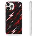 Phone Case — Red Lightning Bolt Storm Flexi Case