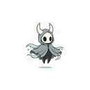 Hollow Knight Ghost Kiss-Cut Sticker