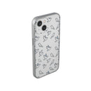 Dove Pattern Flexi Phone Case — Minimal White Bird Protective Case