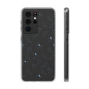 Dove Pattern Flexi Phone Case — Minimal White Bird Protective Case