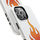 Flame Graphic Phone Case — Magnetic Impact‑Resistant Protective Cover