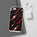 Phone Case — Red Lightning Bolt Storm Flexi Case