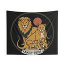 Family Pride Lion Tapestry — Indoor Wall Hanging