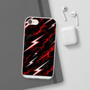 Phone Case — Red Lightning Bolt Storm Flexi Case