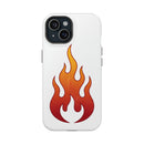 Flame Graphic Phone Case — Magnetic Impact‑Resistant Protective Cover