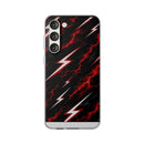 Phone Case — Red Lightning Bolt Storm Flexi Case