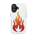 Flame Graphic Phone Case — Magnetic Impact‑Resistant Protective Cover