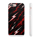 Phone Case — Red Lightning Bolt Storm Flexi Case