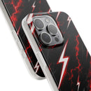 Phone Case — Red Lightning Bolt Storm Flexi Case