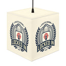 Light Cube Lamp — "Locked In" Athletic Badge Ambient Night Light