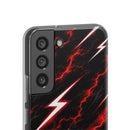 Phone Case — Red Lightning Bolt Storm Flexi Case