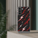 Phone Case — Red Lightning Bolt Storm Flexi Case