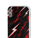 Phone Case — Red Lightning Bolt Storm Flexi Case