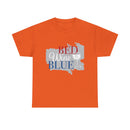 Bed Wine Blue T-Shirt — Patriotic Red White & Blue Graphic Tee
