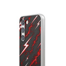 Phone Case — Red Lightning Bolt Storm Flexi Case