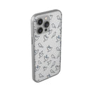 Dove Pattern Flexi Phone Case — Minimal White Bird Protective Case
