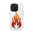 Flame Graphic Phone Case — Magnetic Impact‑Resistant Protective Cover
