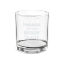Engraved Whiskey Glass 10.5oz — "Mama of the Birthday Dude" Novelty Rocks Glass, Gift for Birthday Celebrations