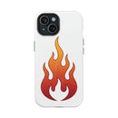 Flame Graphic Phone Case — Magnetic Impact‑Resistant Protective Cover