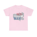 Bed Wine Blue T-Shirt — Patriotic Red White & Blue Graphic Tee