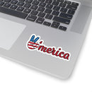 'Merica Kiss-Cut Glossy Vinyl Stickers - Patriotic Die-Cut Sticker Sheet