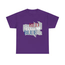 Bed Wine Blue T-Shirt — Patriotic Red White & Blue Graphic Tee