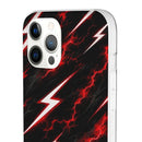 Phone Case — Red Lightning Bolt Storm Flexi Case