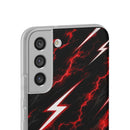 Phone Case — Red Lightning Bolt Storm Flexi Case