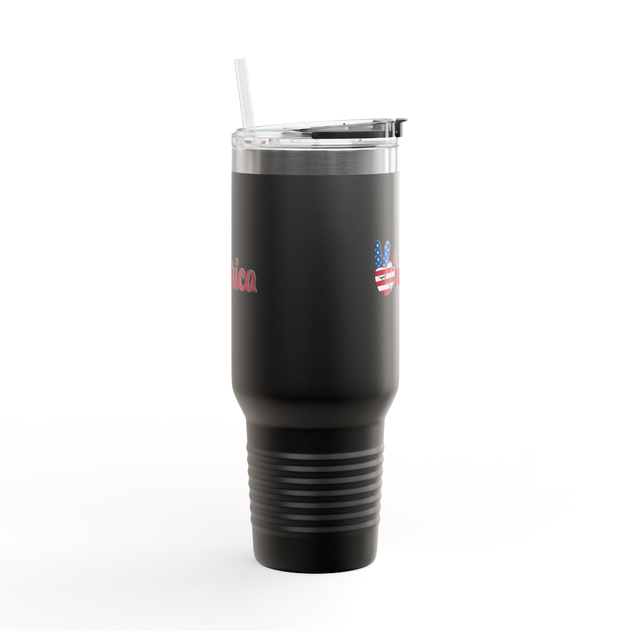 'Merica Patriotic Peace Sign 40oz Insulated Travel Mug