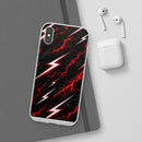 Phone Case — Red Lightning Bolt Storm Flexi Case