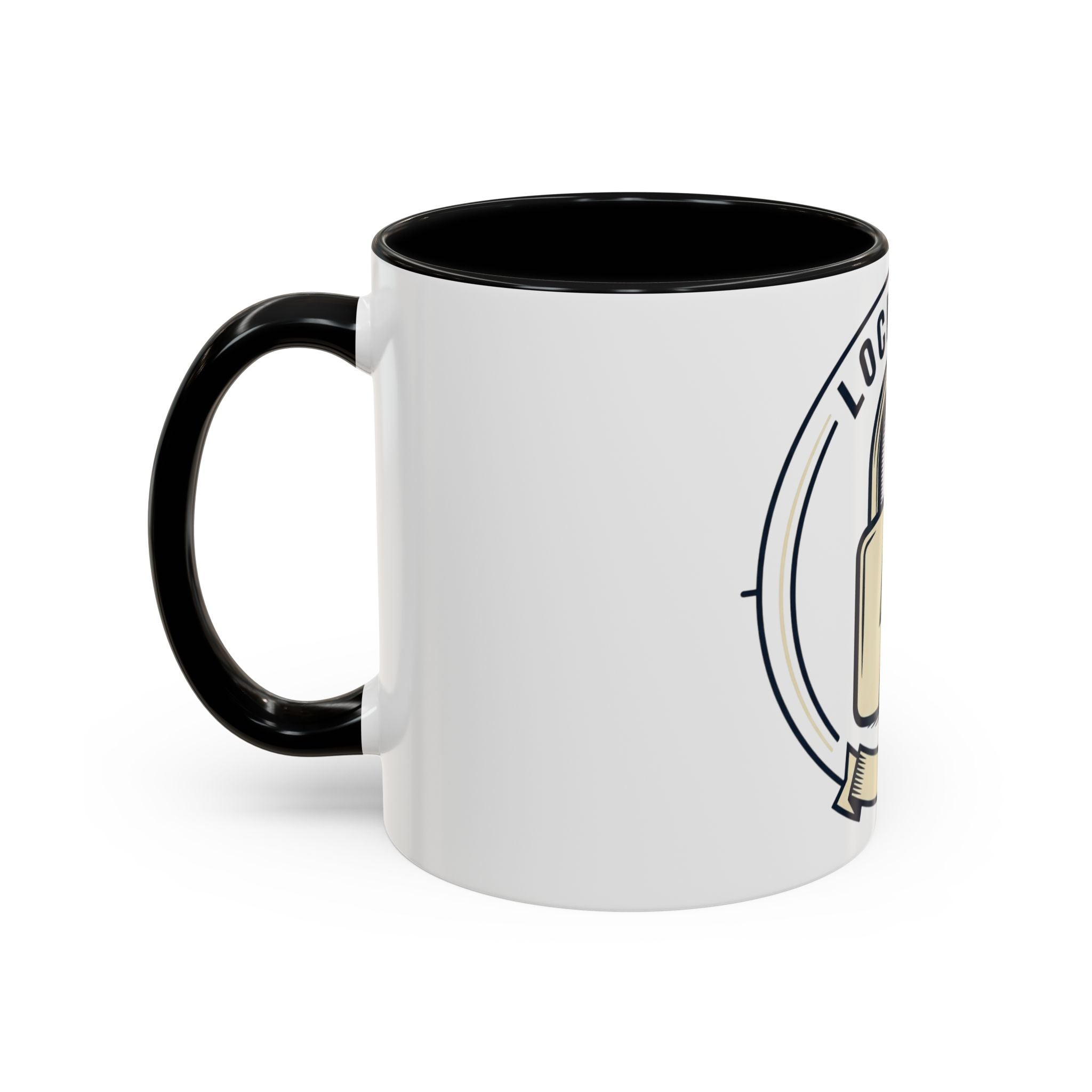 Locked In Accent Coffee Mug — 'Locked In' Motivational Coffee Cup (11/15oz)