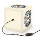 Light Cube Lamp — "Locked In" Athletic Badge Ambient Night Light