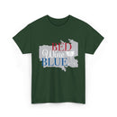 Bed Wine Blue T-Shirt — Patriotic Red White & Blue Graphic Tee